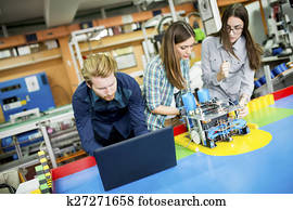 jovens, em, a, sala aula