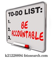 Be Accountable To Do List Take Responsibility Blame Credit