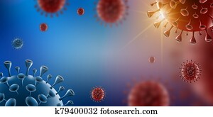 Covid-19 Coronavirus virus in red blood Covid-19 Coronavirus virus in red blood