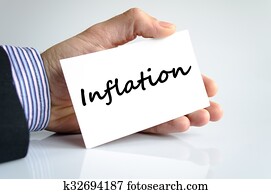 Inflation text concept Inflation text concept