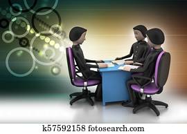 Teacher and students discussion