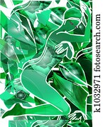 יופי, ב, a, ספא, גן