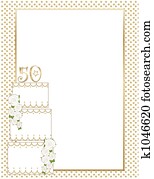 50th, יום שנה, עוגה