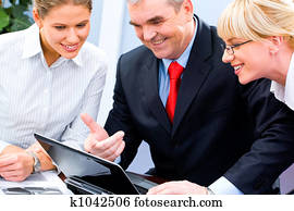 At business meeting At business meeting