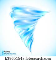 blau, vektor, freigestellt, tornado blau, vektor, freigestellt, tornado