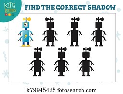 finden, dass, korrekt, schatten, für, niedlich, karikatur, roboter, erzieherisch, vorschulisch, kinder, mini, spiel finden, dass, korrekt, schatten, für, niedlich, karikatur, roboter, erzieherisch, vorschulisch, kinder, mini, spiel