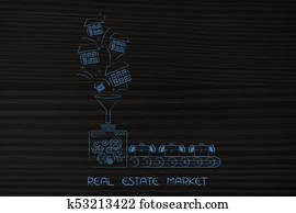 from houses to bags of cash factory machine metaphor