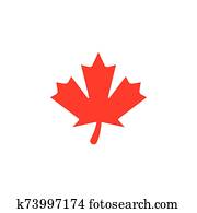 Stylized Autumn Maple Leaf Foliage logo Stylized Autumn Maple Leaf Foliage logo