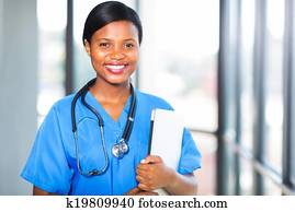 young african medical intern doctor 