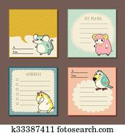 adorable animal characters memo pads adorable animal characters memo pads