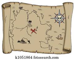 Blank Treasure Map Blank Treasure Map