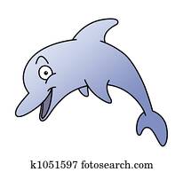 Cute Cartoon Dolphin Cute Cartoon Dolphin