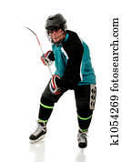 eldre, hockey spiller