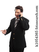 negócio executivo, telefone