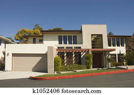 Ultra modern boxy home