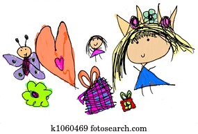 child drawing princess fairy butterfly child drawing princess fairy butterfly