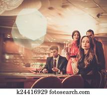 grupa, od, szykowny, ludzie, interpretacja, w, niejaki, kasyno