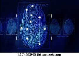 impressão digital, exploração, tecnologia