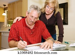 par maduro, -, assinando, paperwork