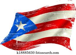 Puerto rico grunge flag Puerto rico grunge flag