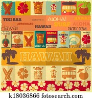 Retro Hawaii Card Retro Hawaii Card