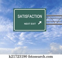 Road sign to satisfaction