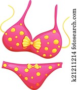 a, rosa, bikini a, rosa, bikini