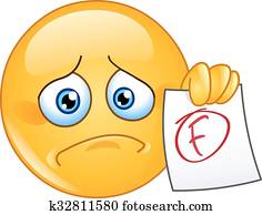 F grade emoticon F grade emoticon
