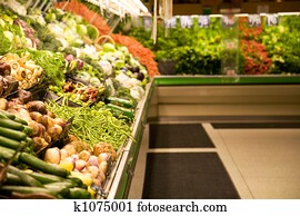 magasin épicerie, ou, supermarché