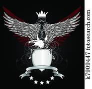 Eagle with shield Eagle with shield