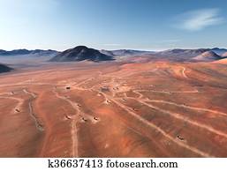 Mars surface. Elements of this image furnished by NASA