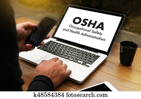 profissional, segurança, e, saúde, administração, OSHA, equipe negócio, trabalho