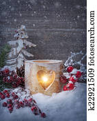 Winter candle Winter candle