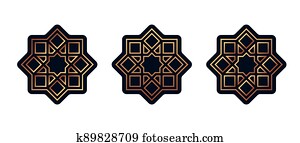 קבע, של, מדבקות, ל, ramadan