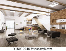 Interior of modern apartment Interior of modern apartment