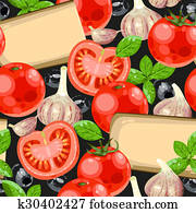 Tomato and cheese seamless Tomato and cheese seamless