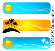Tropical banners Tropical banners