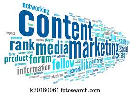 תוכן, שיווקי, conept, ב, מילה, פתק, ענן