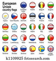 דגלל, רשת, כפתורים