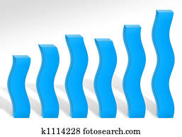 bleu, profit, diagramme