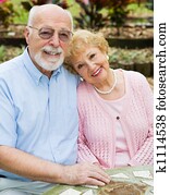 Happy Seniors In Love