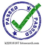 Passed Stamp Indicates All Right And Ok Passed Stamp Indicates All Right And Ok