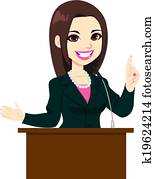 Politician Woman Speech
