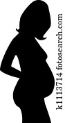 Pregnant silhouette 