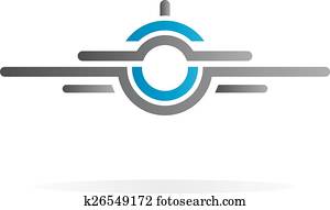 Airplane vector logo Airplane vector logo