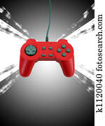 game controller w clipping path