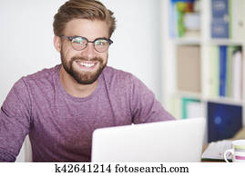 In good mood at work