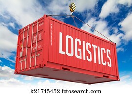 logistics, -, mīnijs, drapērijas, krava, container.