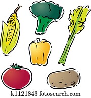 Vegetable illustration Vegetable illustration