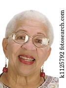 älter, afrikanische amerikanische frau